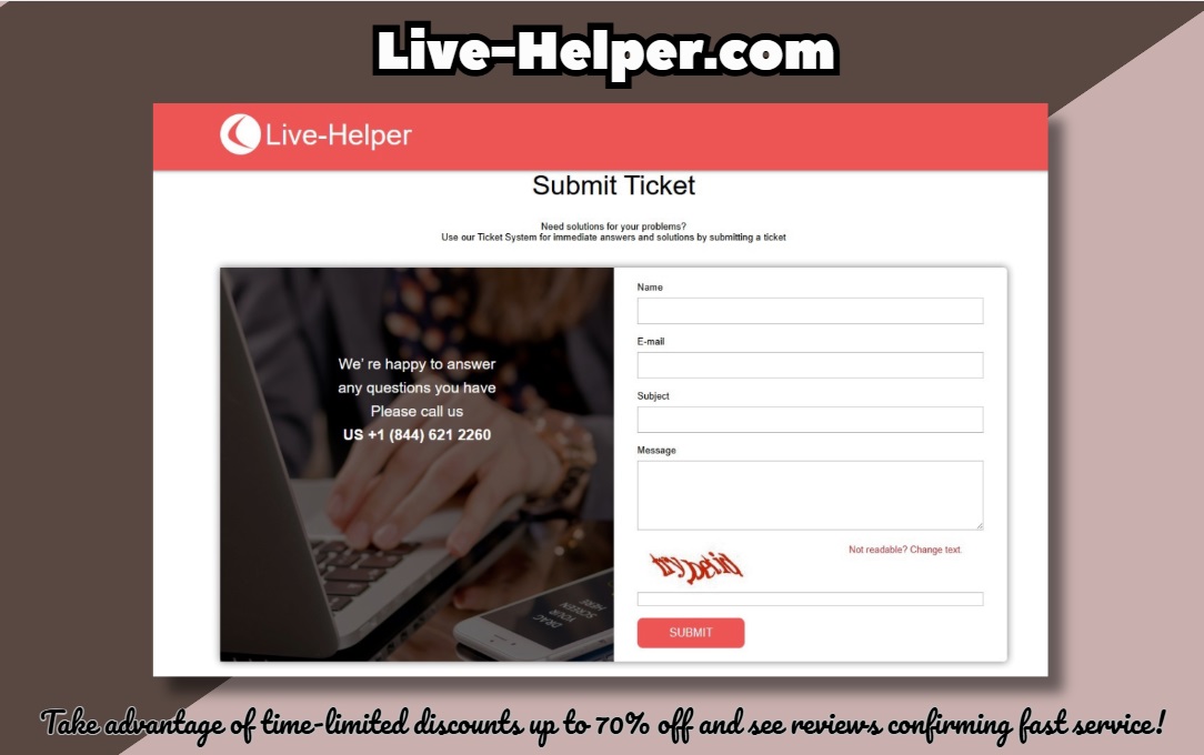 live-helper.com website